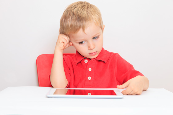 child thinking