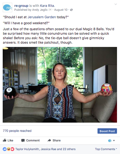 Facebook screenshot