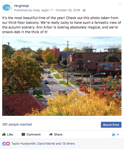Facebook screenshot