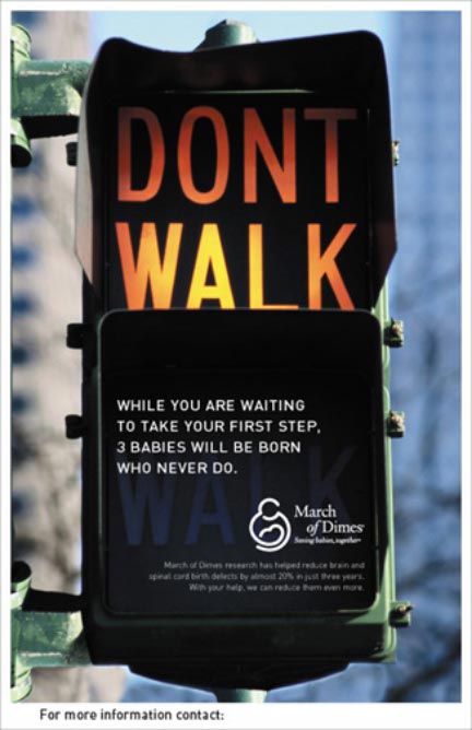 March of Dimes - Walk Sign poster
