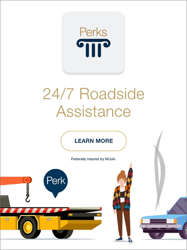 DFCU Perks 24/7 Roadside Assistance
